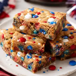 Fireworks Blondies Recipe {Firecracker Blondies} 5 Fireworks Blondies Recipe card