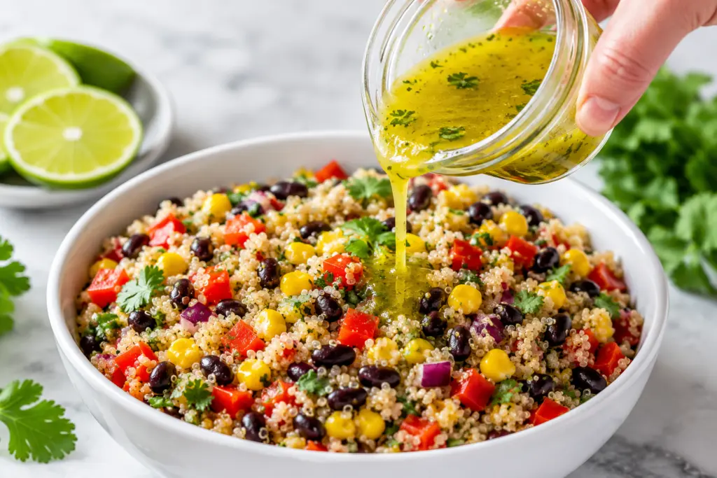 How to make this Quinoa Salad with Zesty Lime Dressing