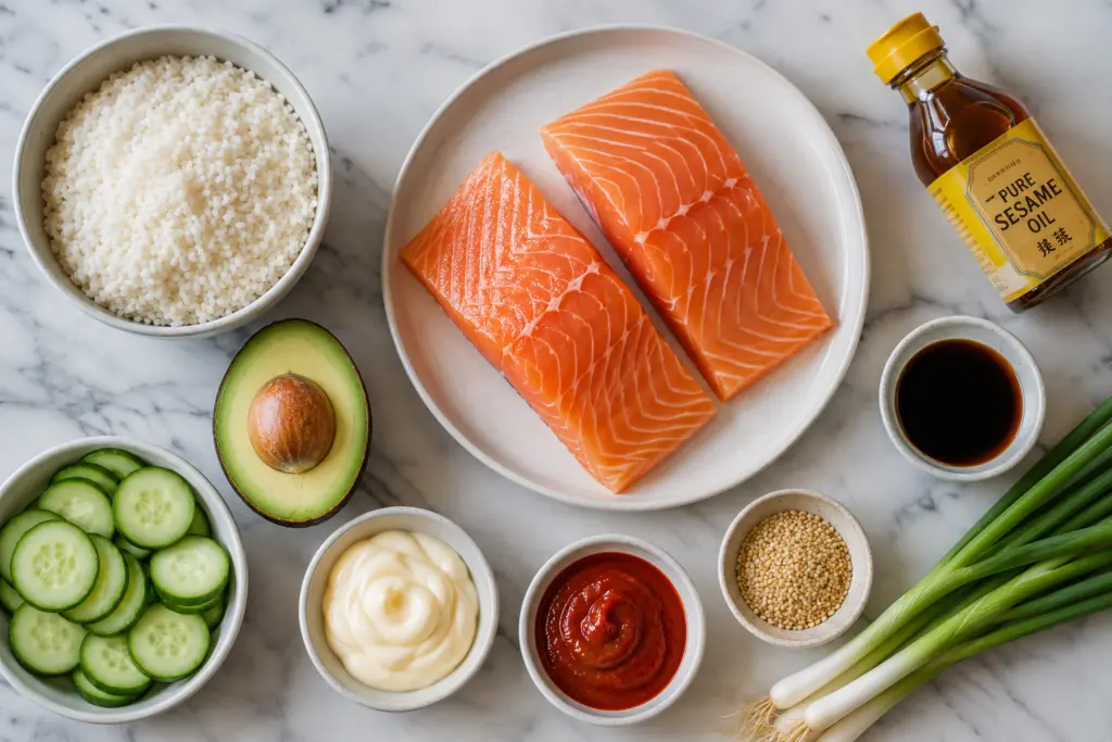 Crispy Salmon Rice Bowl Recipe 2 fresh ingredients for a crispy salmon rice bowl
