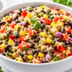 Healthy Quinoa Salad with Black Beans Recipe card