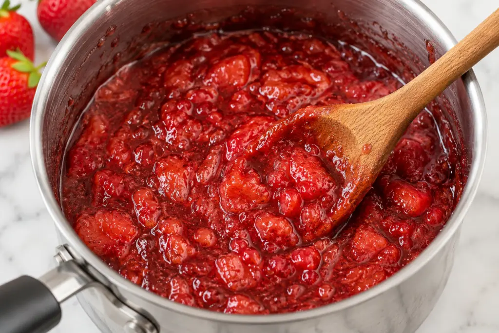 Sourdough Strawberry Shortcake Cake Recipe 6 Strawberry Filling for sourdough strawberry shortcake cake