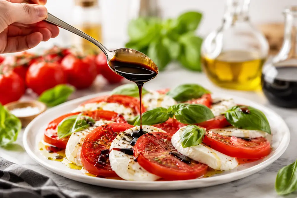 5-Ingredient Fresh Tomato Caprese Salad Recipe 3 How to make tomato caprese salad