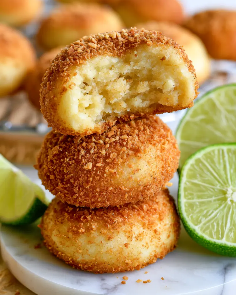 Sourdough Key Lime Cookies 7 Key Lime Cookies with Graham Cracker Coating