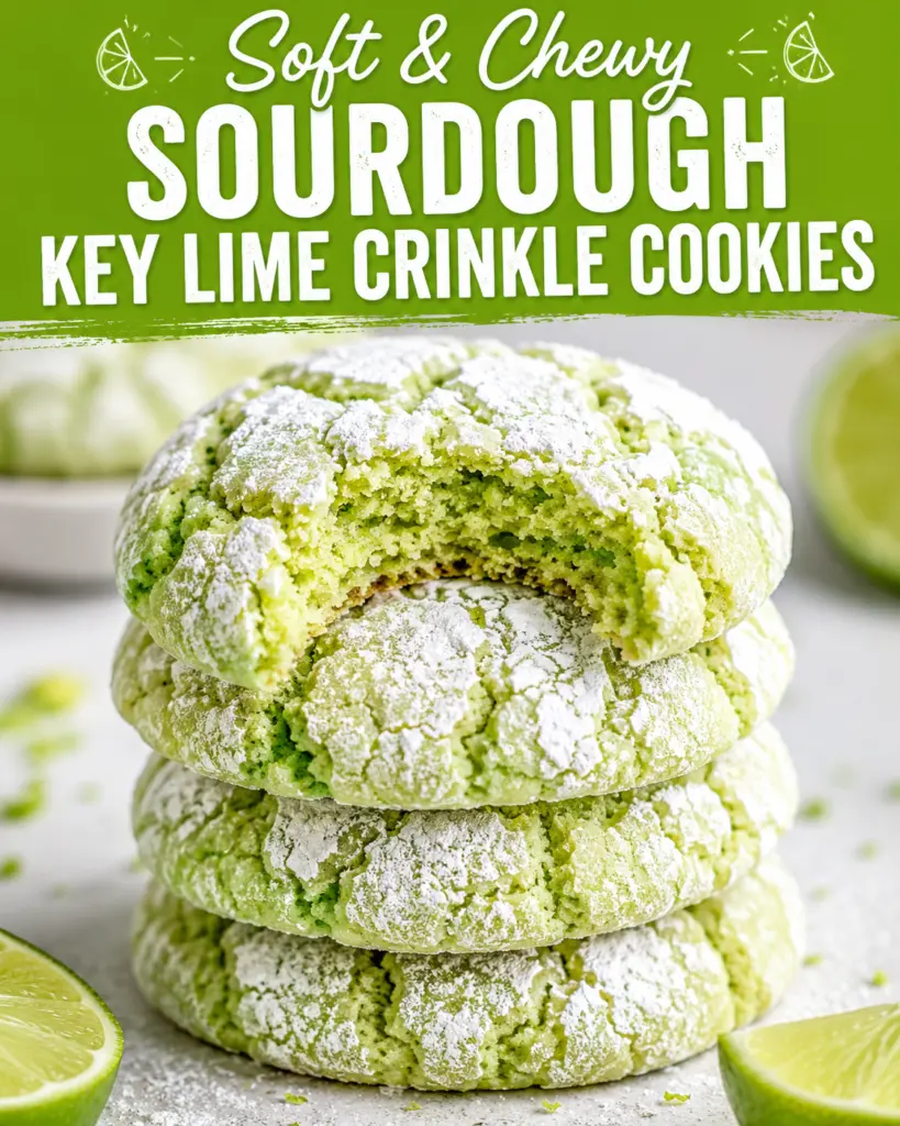 Key Lime Crinkle Cookies