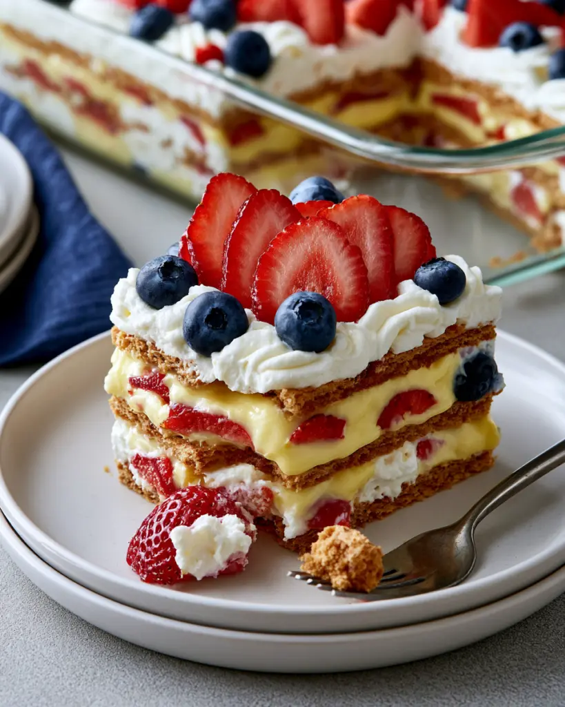 Lemon Berry Icebox Cake