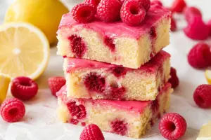 Lemon Raspberry Blondies Recipe