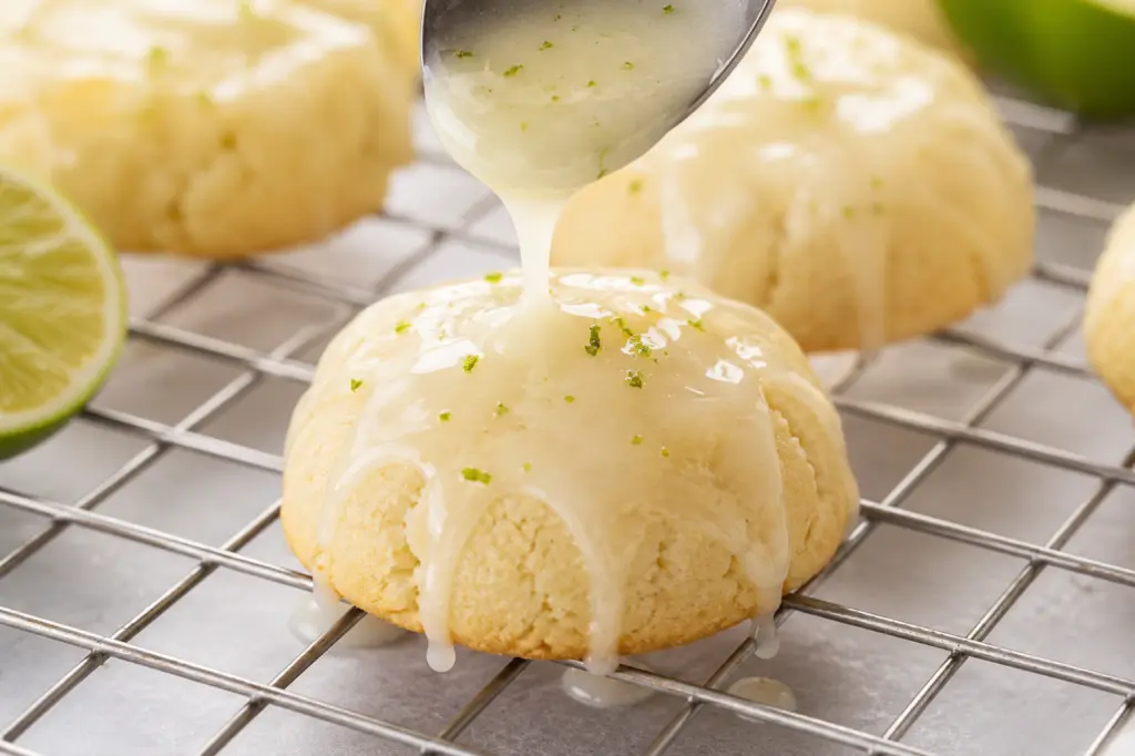 Sourdough Key Lime Cookies 5 Sourdough key lime cookies with Lime Glaze