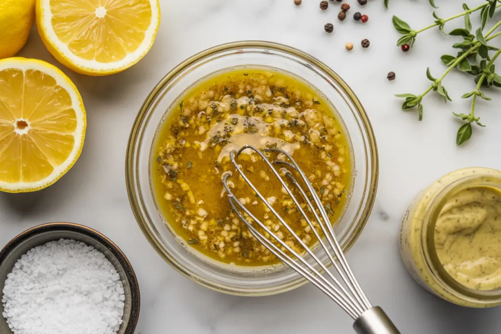 Chickpea Salad Recipe with Lemon-Herb Dressing 4 Mix the Lemon-Herb Dressing