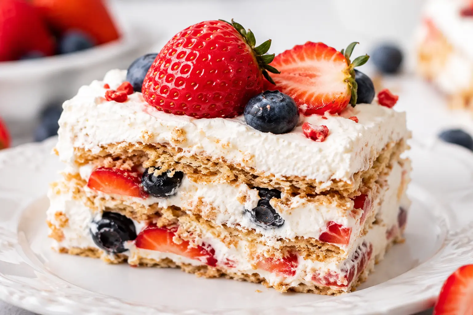 No-Bake Berry Icebox Cake Recipe
