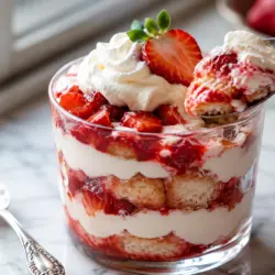 No-Bake Easy Strawberry Tiramisu Cups recipe card