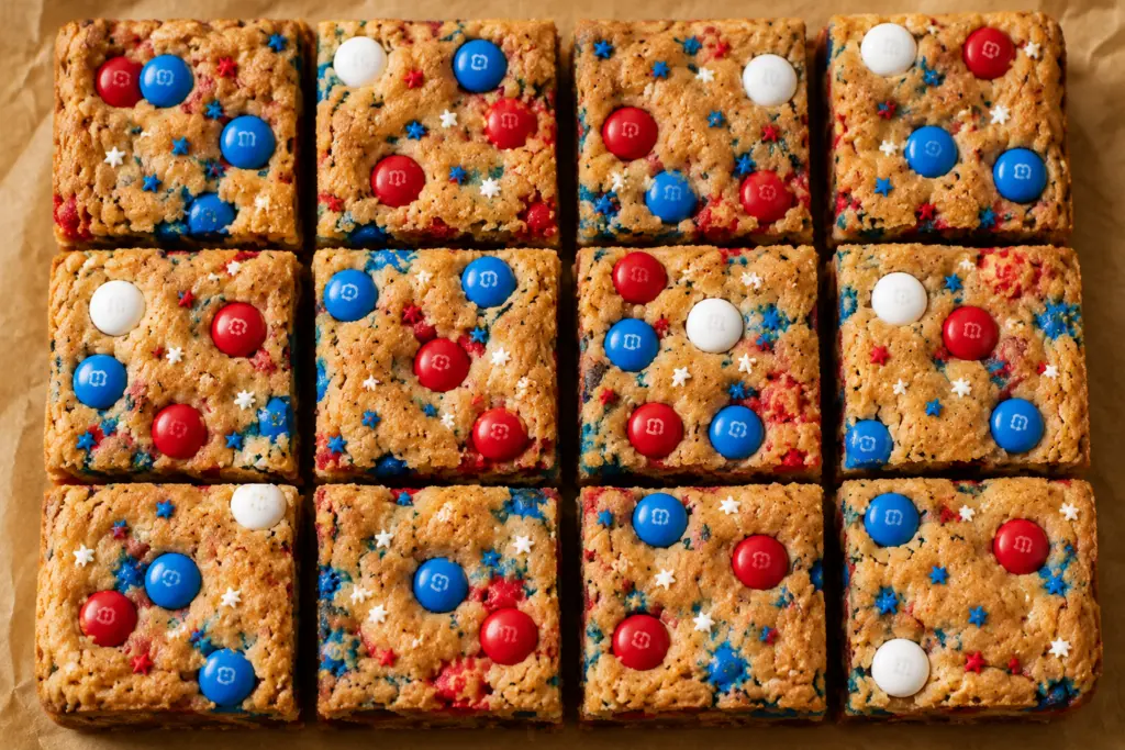 Fireworks Blondies Recipe {Firecracker Blondies} 4 Fireworks Blondies {Firecracker Blondies}