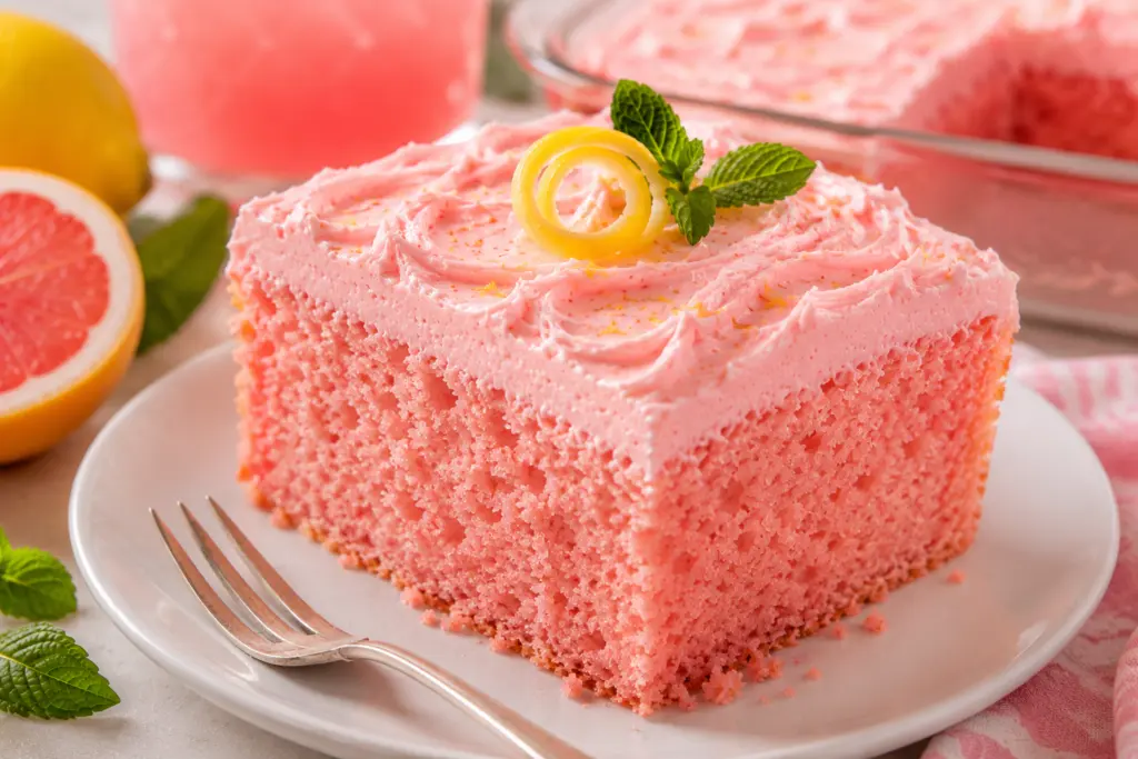 Pink Lemonade Sourdough Cake