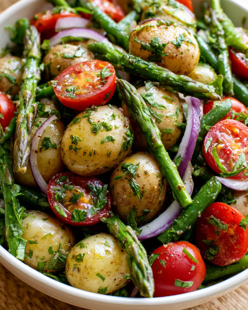 No Mayo Herbed Italian Potato Salad 4 Potato and asparagus salad