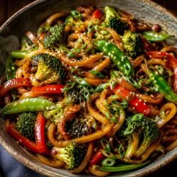 Quick & Easy Noodle Stir Fry with Vegetables 5 Quick & Easy Noodle Stir-Fry recipe card