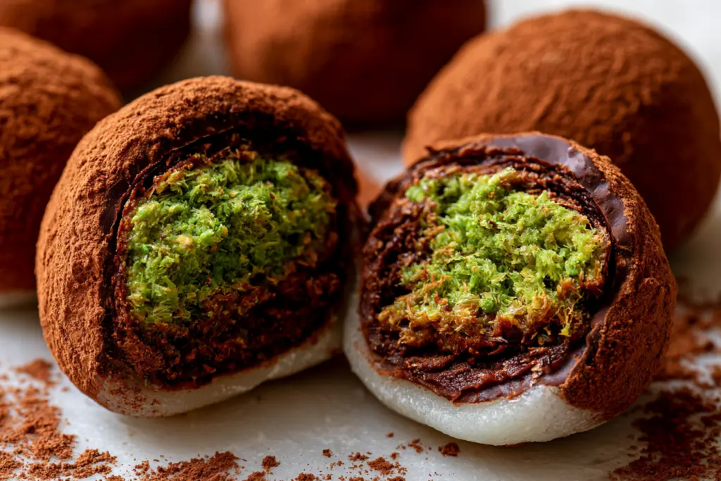 Viral Dubai Chocolate Mochi Recipe 5 Served dubai chocolate mochi cookies