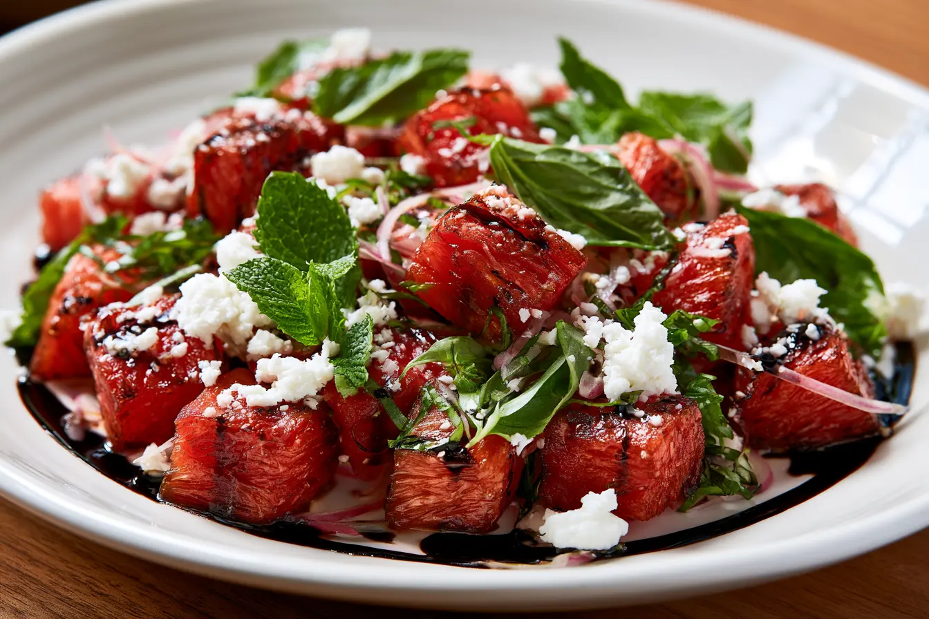 Smoky Watermelon Feta Salad