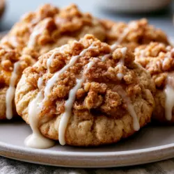 Sourdough Peach Cobbler Cookies recipe card