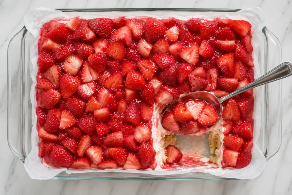Sourdough Strawberry Shortcake Bars