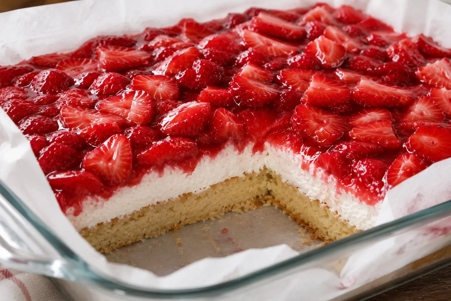 Sourdough Strawberry Shortcake Bars Recipe