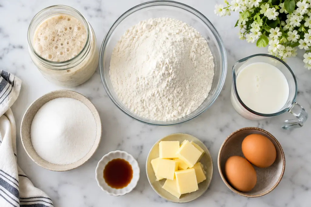 Sourdough Strawberry Shortcake Cake Recipe 2 Sourdough Vanilla Cake Layers Ingredients