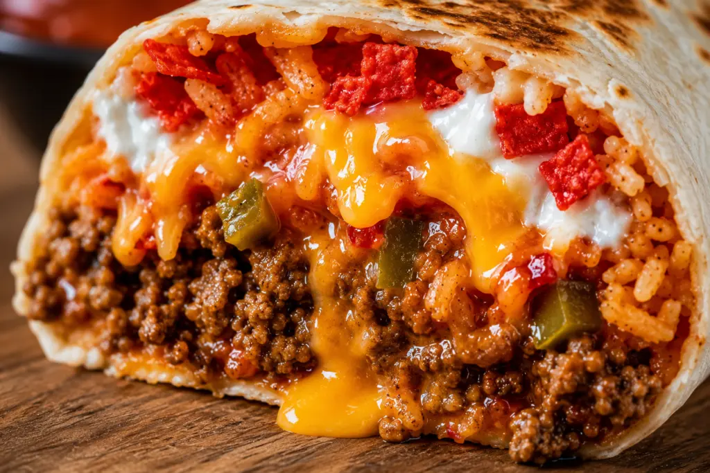 Cheesy Taco Bell Beefy Melt Burrito Copycat Recipe 4 Spicy Jalapeño Beefy Melt Burrito