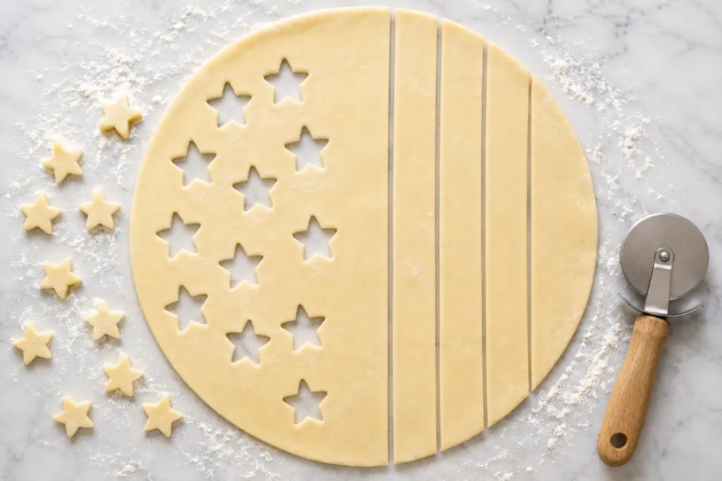 Stars & Stripes American Flag Pie (Create the decorations)