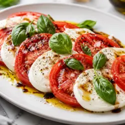 5-Ingredient Fresh Tomato Caprese Salad Recipe 5 Tomato Caprese Salad recipe card