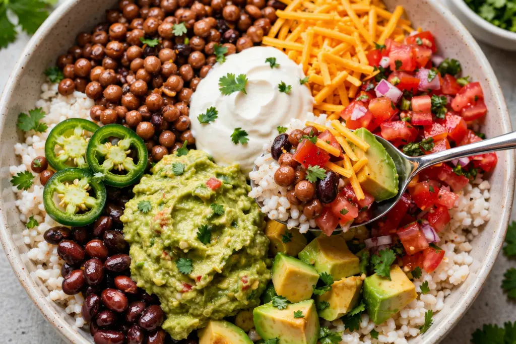 Vegetarian burrito bowl