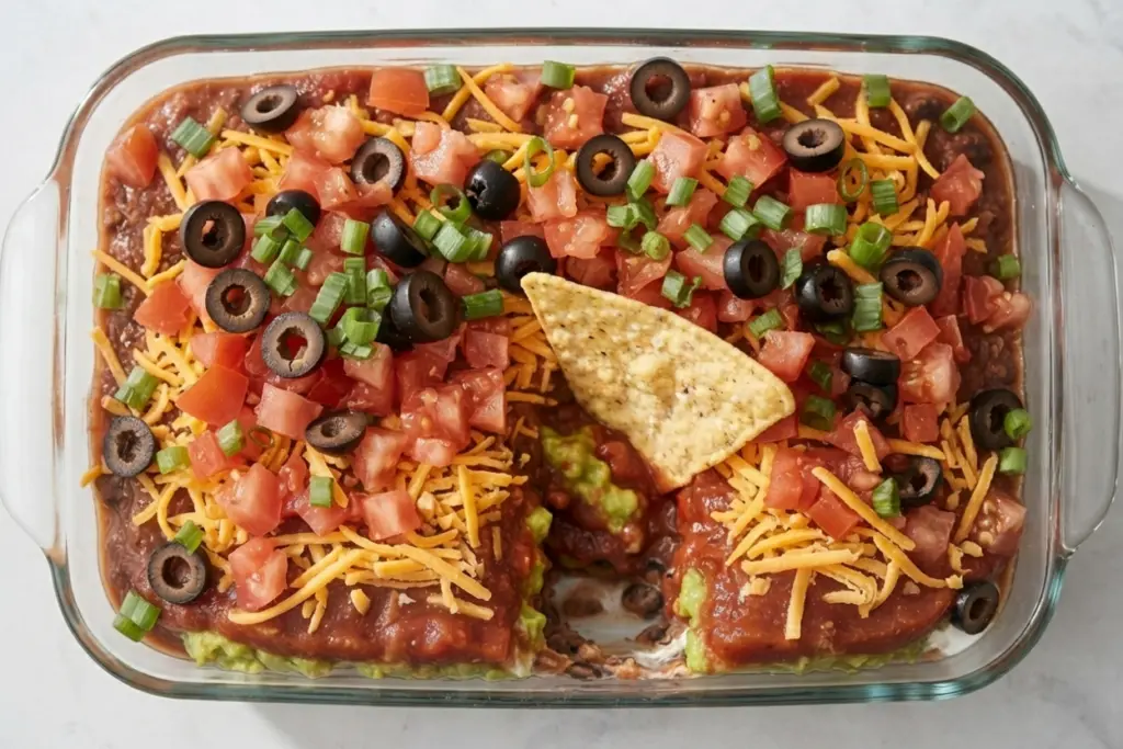 Delicious 7 layer taco dip Recipe 3 Delicious 7 layer taco dip Recipe