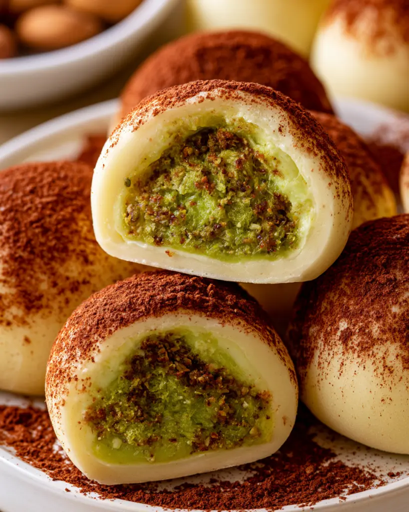 Viral Dubai Chocolate Mochi Recipe (Soft & Crunchy) 8 White Chocolate Mochi