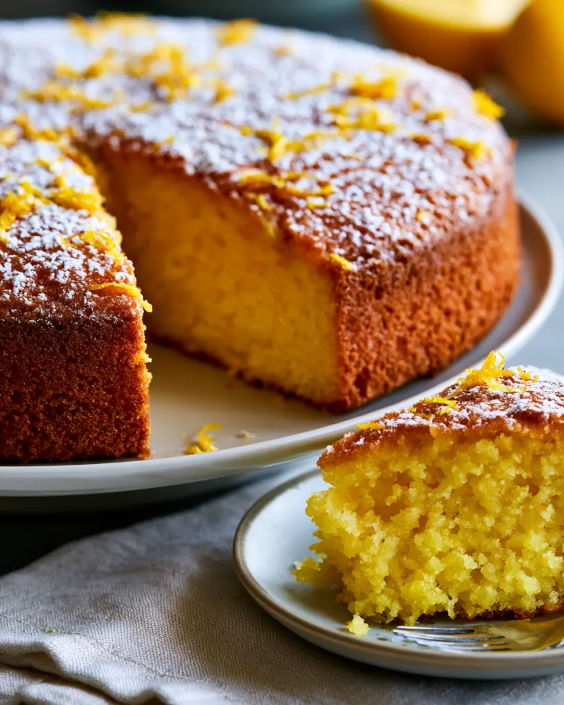 Whole Meyer Lemon Cake with Olive Oil