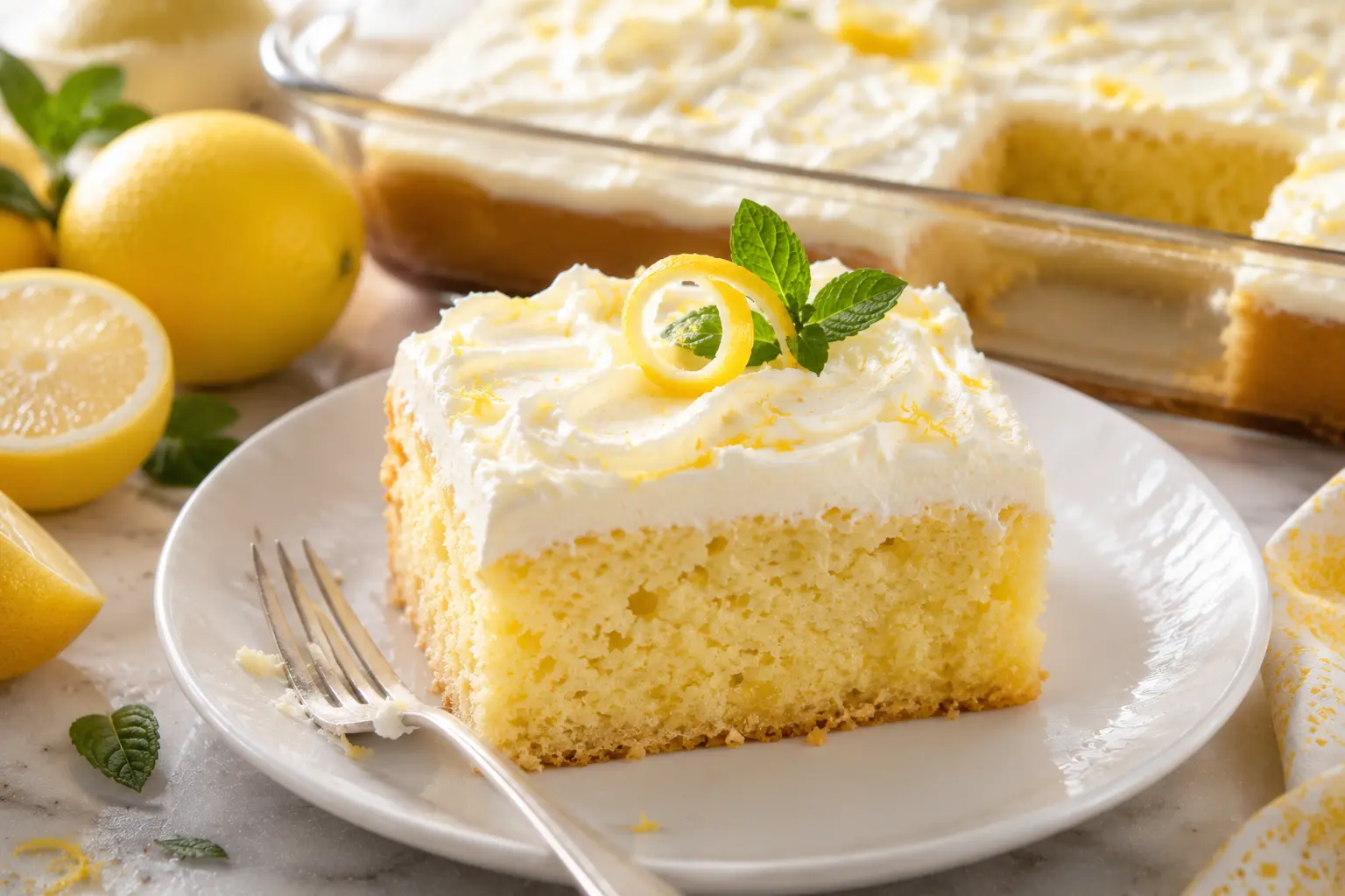 Super Moist Sourdough Lemonade Cake