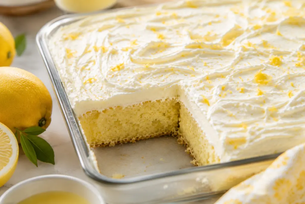 super moist sourdough lemonade cake
