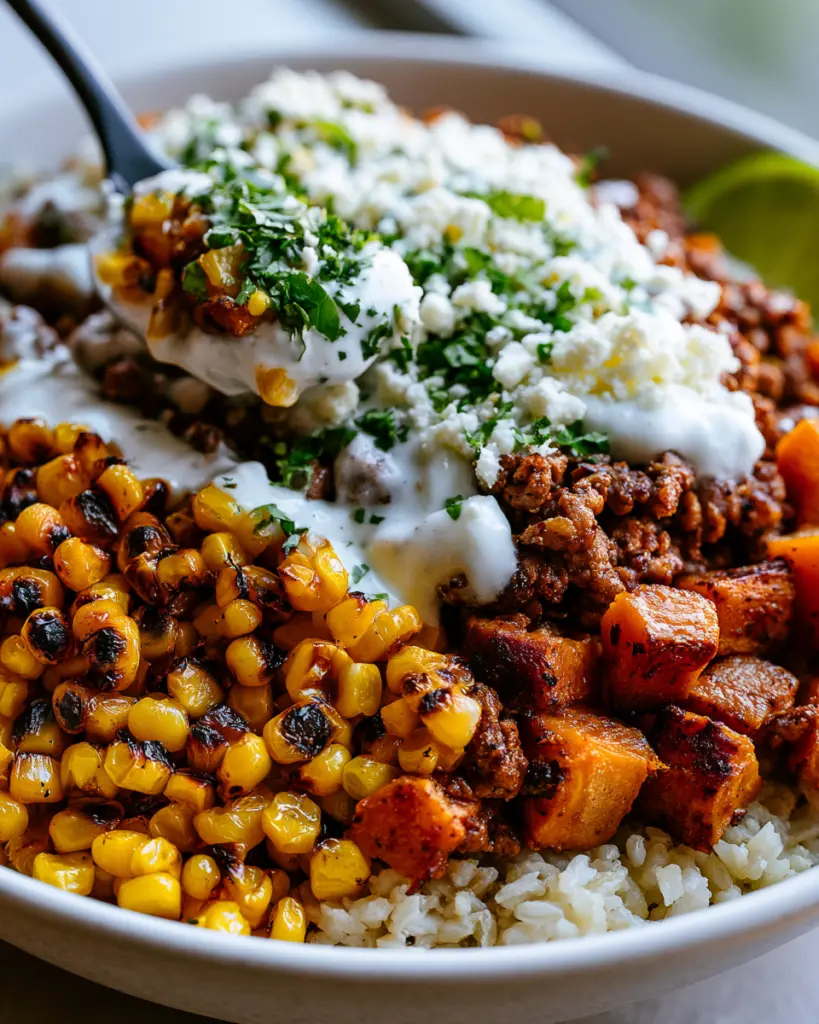 Street corn turkey bowl