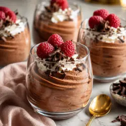 3 Ingredient Chocolate Mousse recipe card