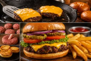 Classic Homemade Skillet Cheeseburgers