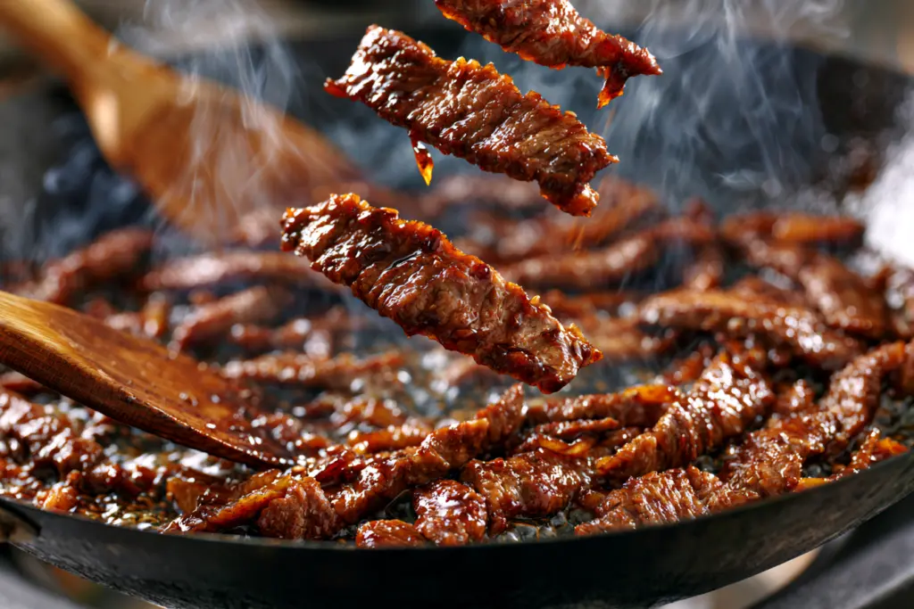 Easy Sticky Beef Fried Rice 4 Cook the Beef For beef fried rice