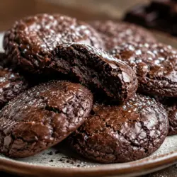 Fudgy 3 Ingredient Cookies Recipe {No Butter, No Flour} 7 Easy Fudgy 3 Ingredient Cookies Recipe
