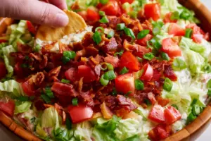 Easy 4 Ingredient Cold BLT Dip Recipe