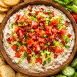 Easy 4 Ingredient Cold BLT Dip Recipe 6 Easy 4 Ingredient Cold BLT Dip Recipe card
