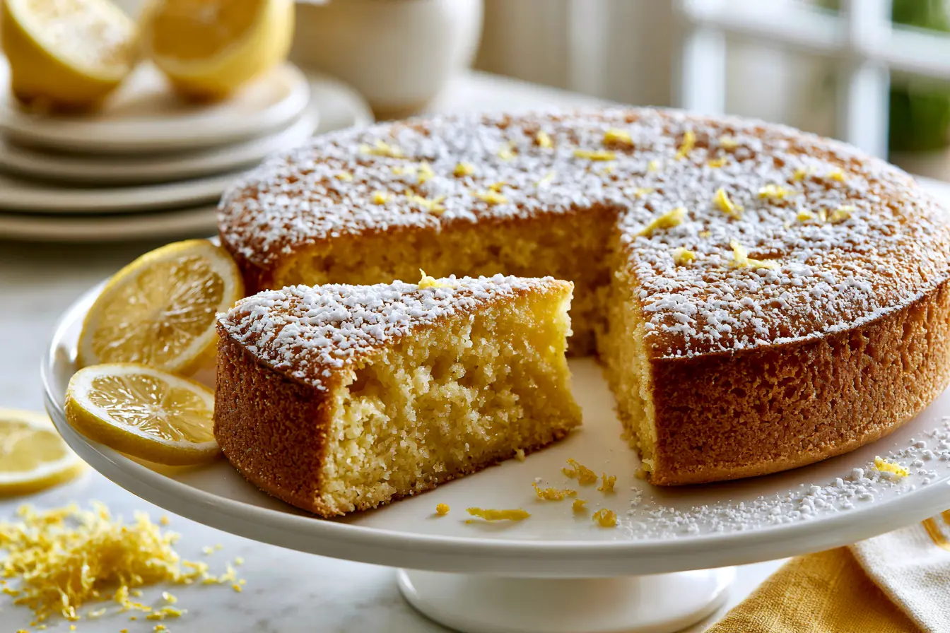 Easy Flourless Lemon Cake (Gluten-Free)