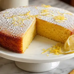 Flourless Lemon Cake Recipe card
