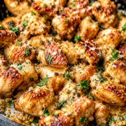 Garlic Parmesan Chicken Bites 6 Garlic Parmesan Chicken Bites recipe card