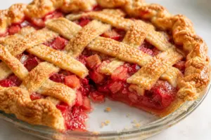 Easy Strawberry Rhubarb Pie Recipe