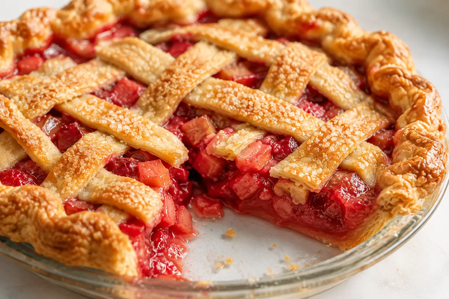 Easy Strawberry Rhubarb Pie Recipe