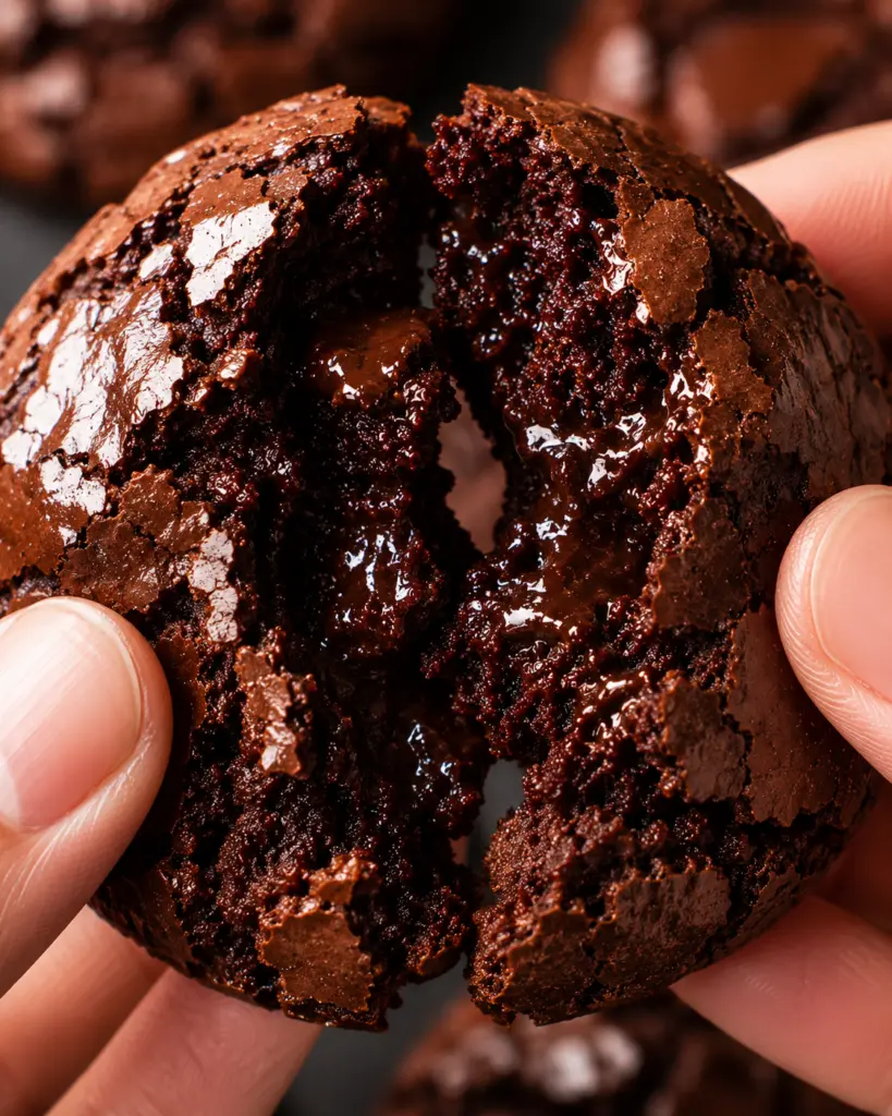 Fudgy 3 Ingredient Cookies Recipe {No Butter, No Flour} 6 Fudgy 3 Ingredient Cookies Pull-Apart