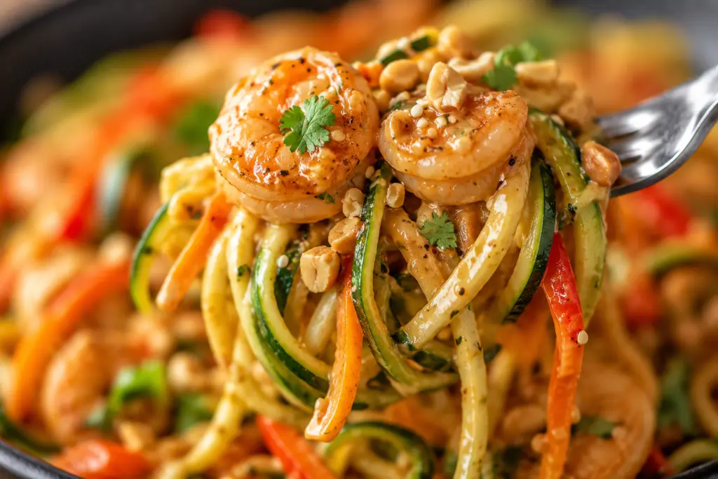 Healthy Shrimp Scampi with Zucchini Noodles