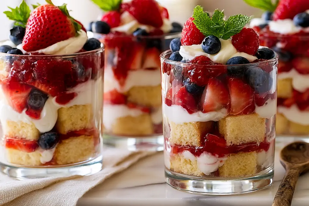Individual Mixed Berry Shortcake Trifles 4 How to make mixed berry trifles