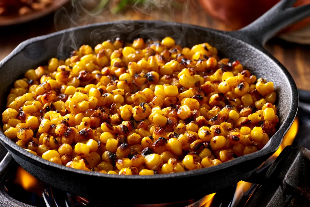 Loaded mexican street corn dip Recipe 4 Charring the Corn for Mexican Street Corn Dip