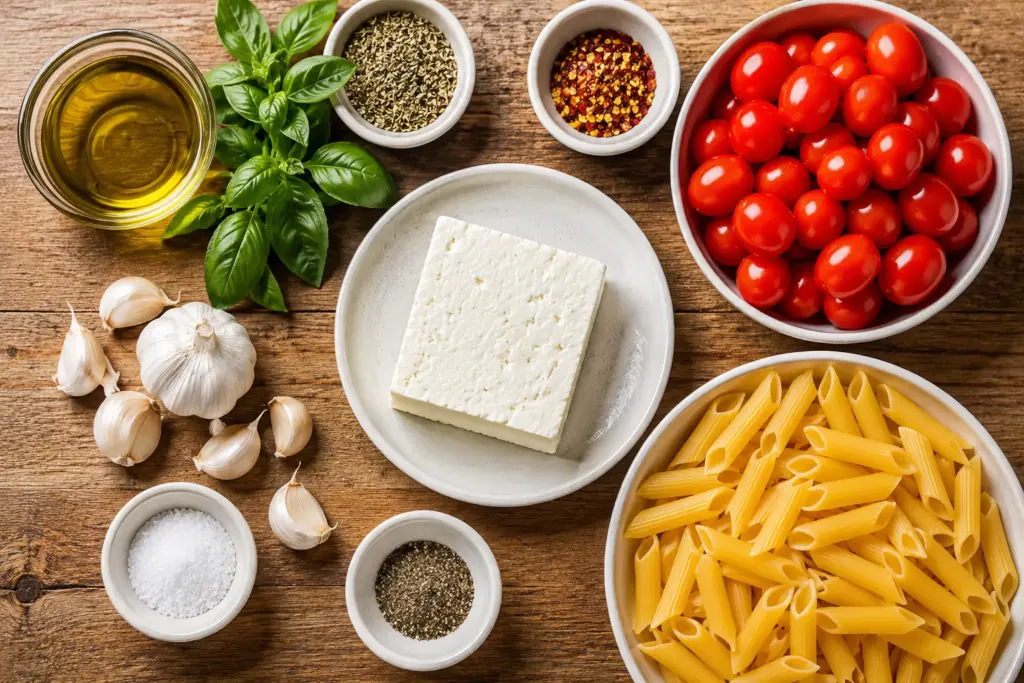 Easy Baked Feta Pasta 2 Ingredients for Baked Feta Pasta